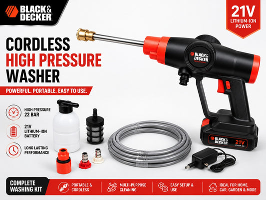 Cordless High Pressure Washer – Single Lithium Battery Power