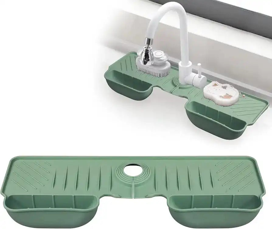 Green Sink Water Catcher & Kitchen Organizer